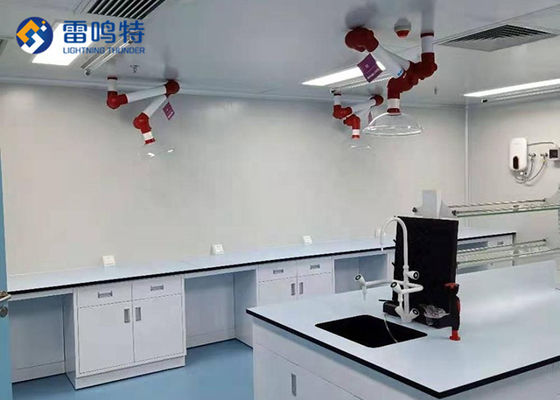 Punho químico à prova de fogo da mobília Ss304 do laboratório da bancada moderna